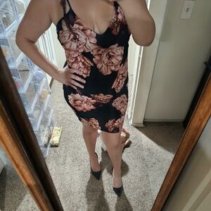 Floral Print Sleeveless Dress